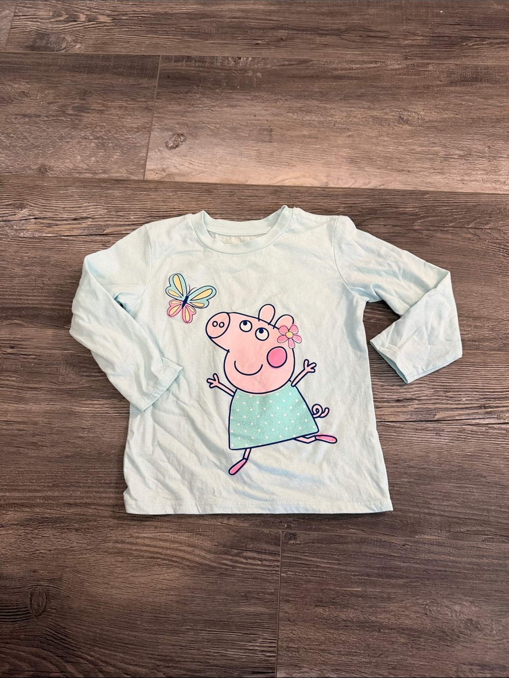 Peppa Pig Light Blue Long-Sleeve Tee for Kids
